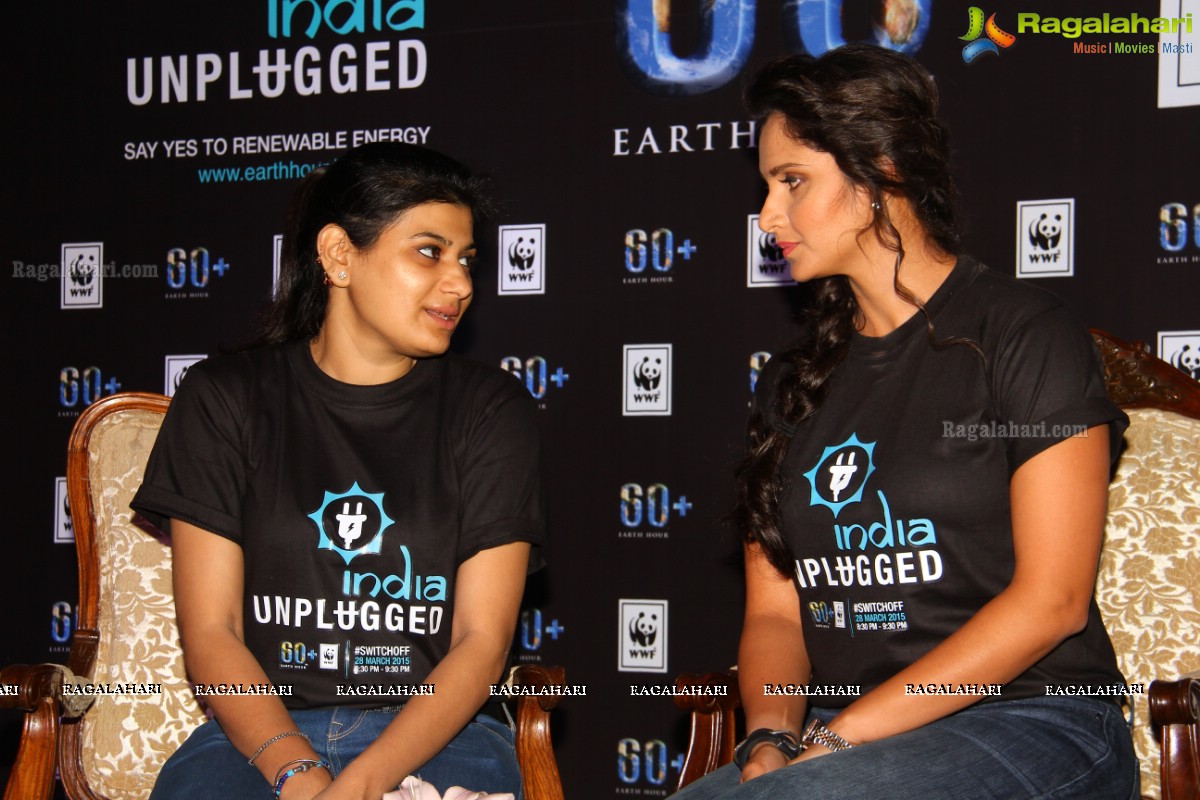 Sania Mirza at WWF India Earth Hour 2015 Press Meet