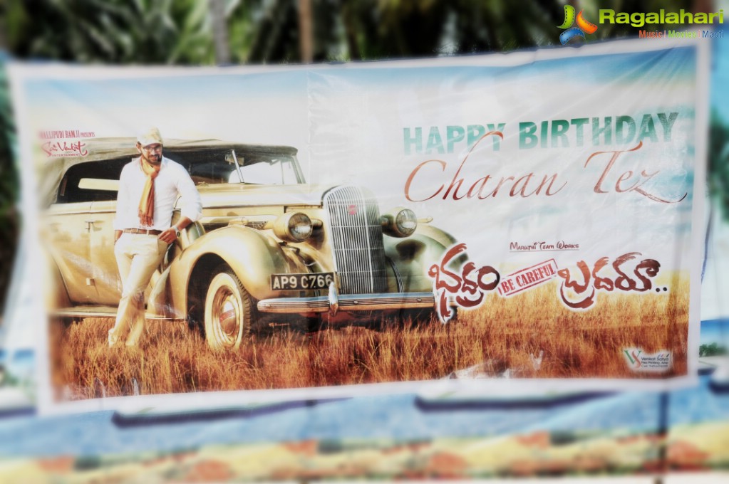 Charan Tej Birthday Celebrations at Amalapuram