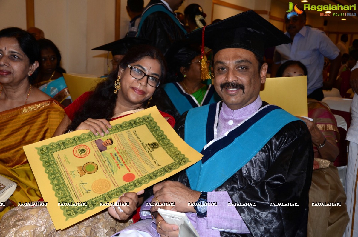 Naresh receives Doctorate from US University