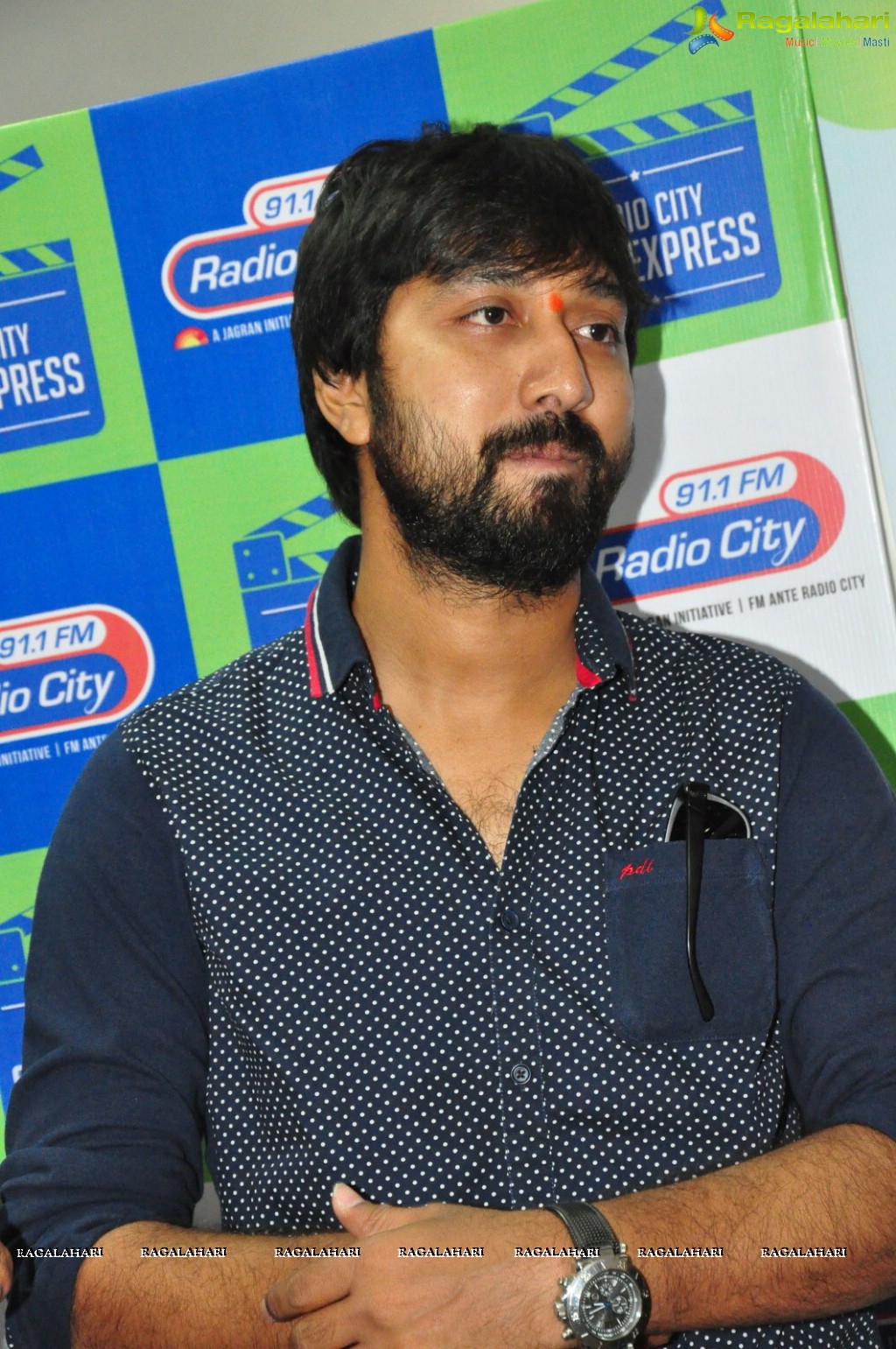 Director K. S. Ravindra (Bobby) at Radio City 91.1 FM, Hyderabad