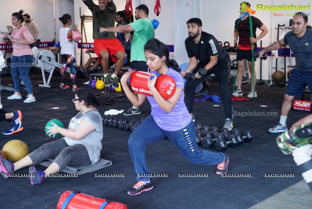 Australian International Cricketer Brett Lee at F45 Training, Film Nagar, Jubilee Hills, Hyderabad