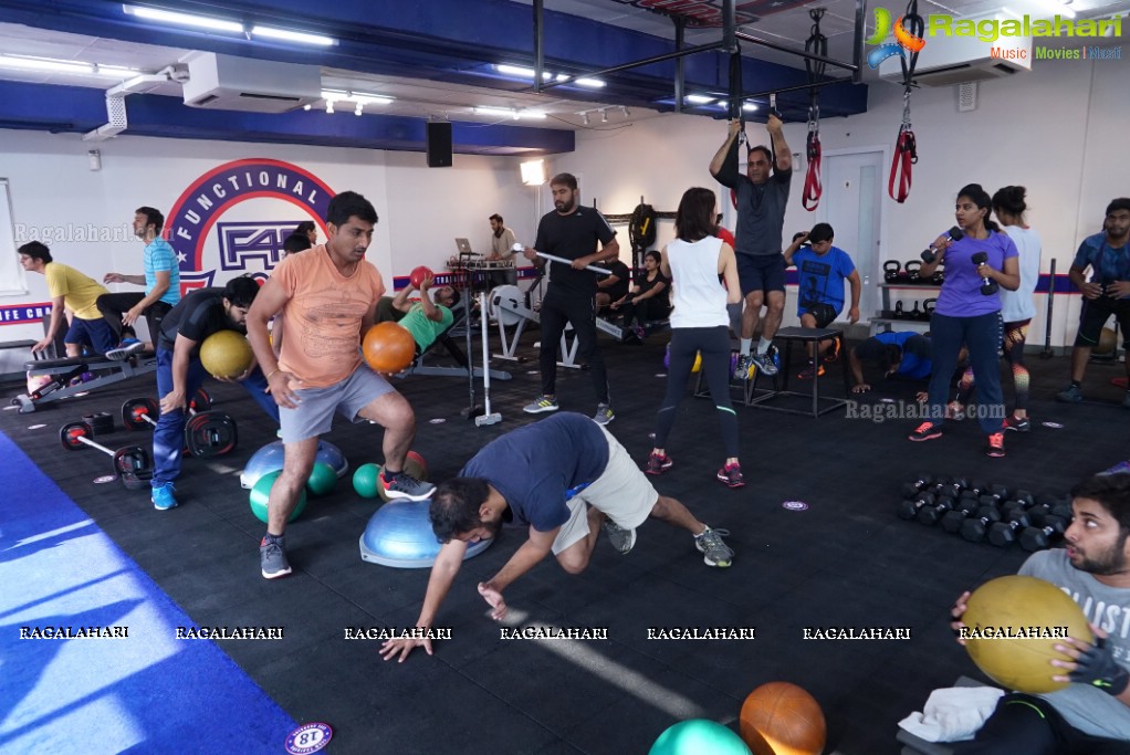 Australian International Cricketer Brett Lee at F45 Training, Film Nagar, Jubilee Hills, Hyderabad