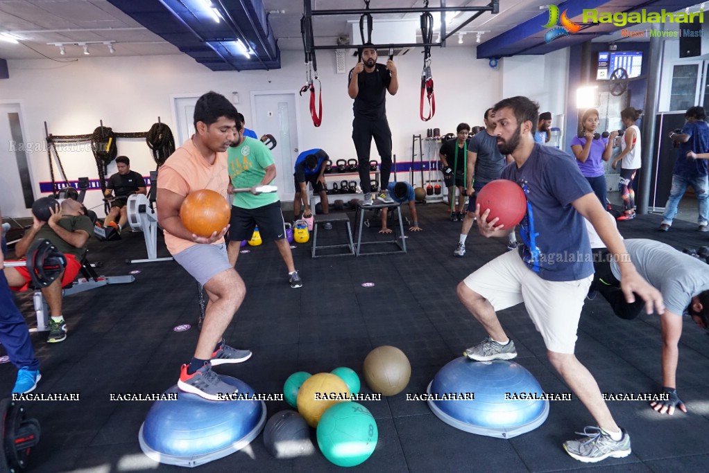 Australian International Cricketer Brett Lee at F45 Training, Film Nagar, Jubilee Hills, Hyderabad