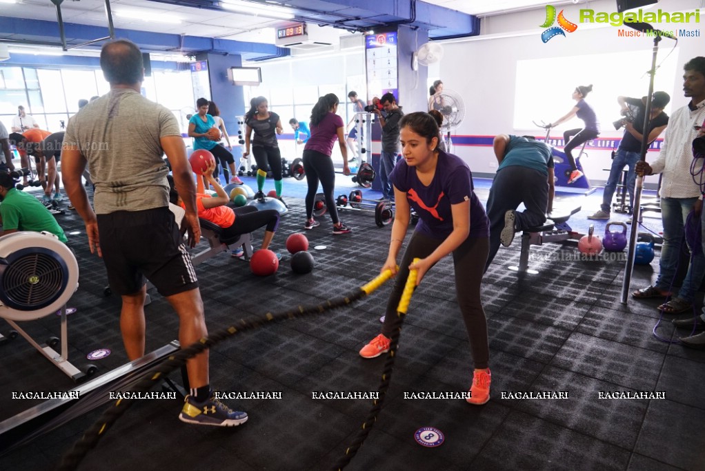 Australian International Cricketer Brett Lee at F45 Training, Film Nagar, Jubilee Hills, Hyderabad