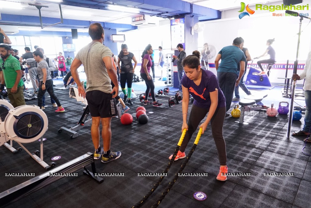 Australian International Cricketer Brett Lee at F45 Training, Film Nagar, Jubilee Hills, Hyderabad