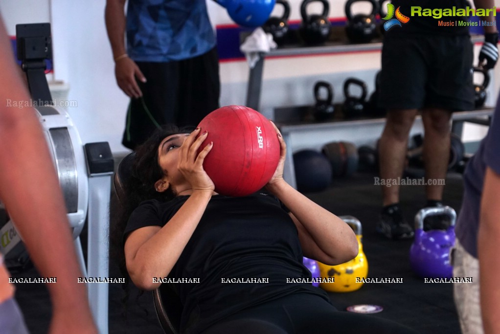 Australian International Cricketer Brett Lee at F45 Training, Film Nagar, Jubilee Hills, Hyderabad