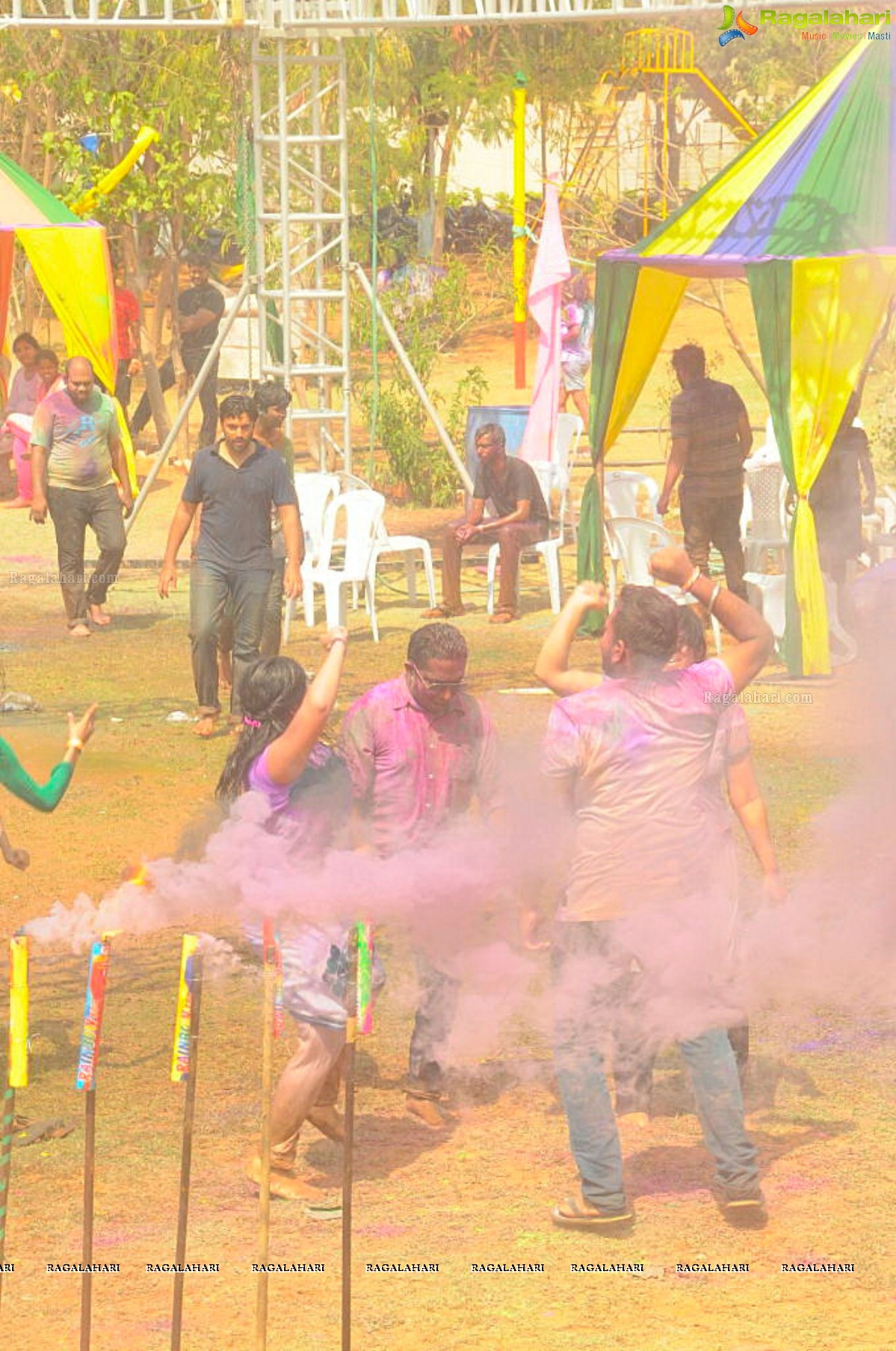 Hyderabad Biggest Holi 2016 by Chocolate Boy at Papyrusport Resort