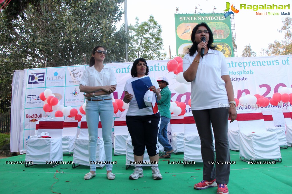 Health Minister Laxma Reddy flagged off COWE Walkathon, Hyderabad