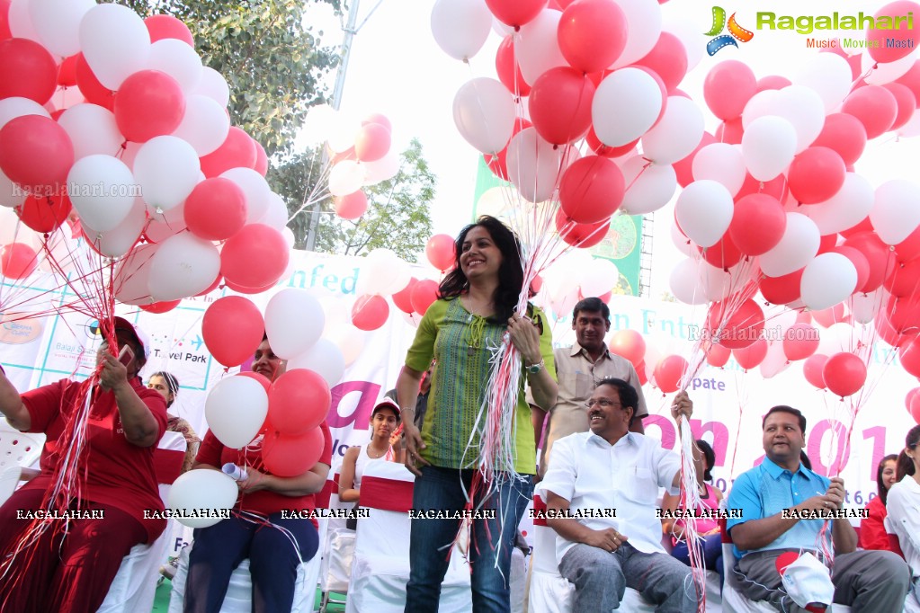 Health Minister Laxma Reddy flagged off COWE Walkathon, Hyderabad