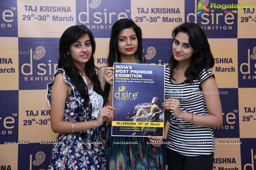 D'sire Exhibition and Sale (March 2016) Curtain Raiser at Marks Media Center, Hyderabad