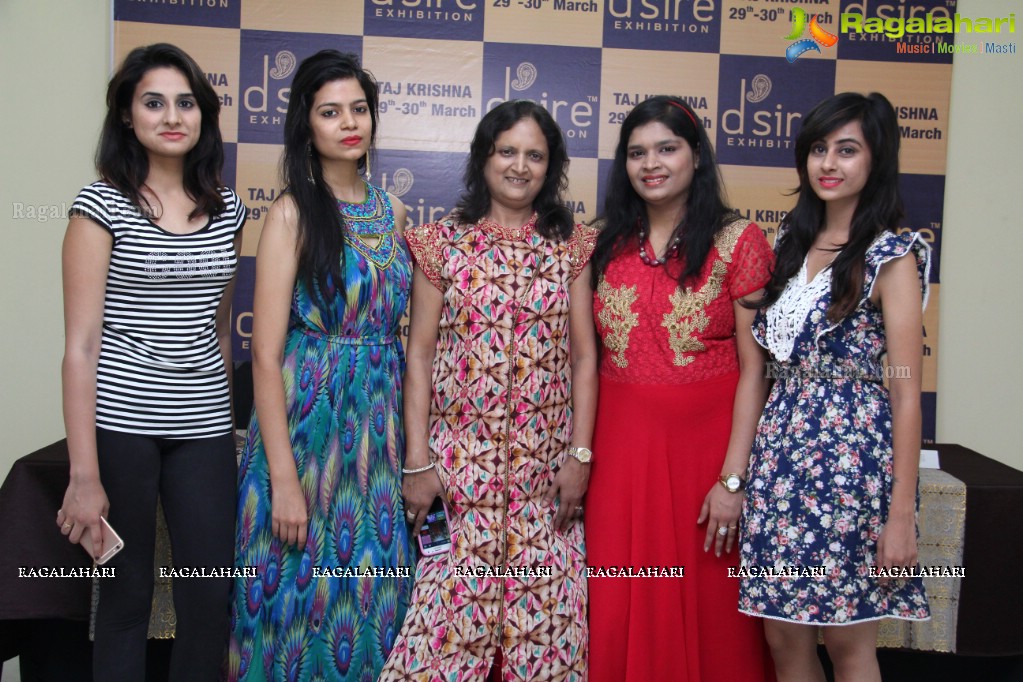 D'sire Exhibition and Sale (March 2016) Curtain Raiser at Marks Media Center, Hyderabad