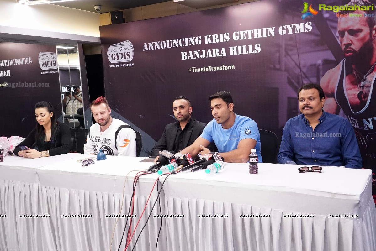 Kris Gethin's Gym Press Meet in Hyderabad