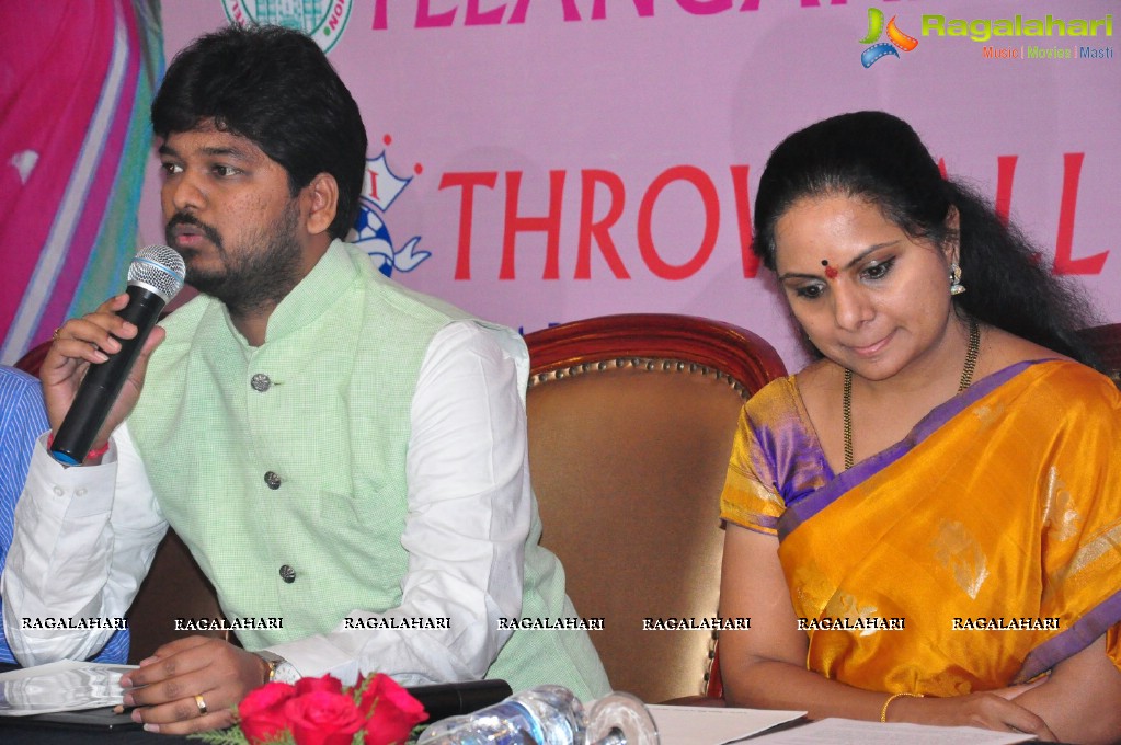 National Throwball Championship 2016 Logo Launch by Kalvakuntla Kavitha