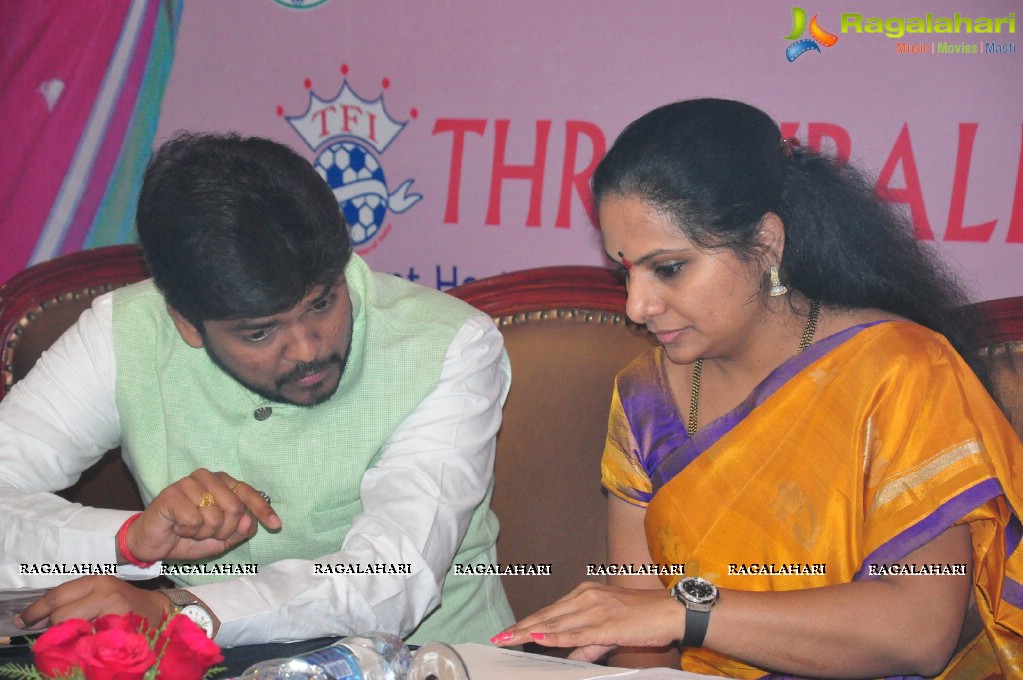 National Throwball Championship 2016 Logo Launch by Kalvakuntla Kavitha