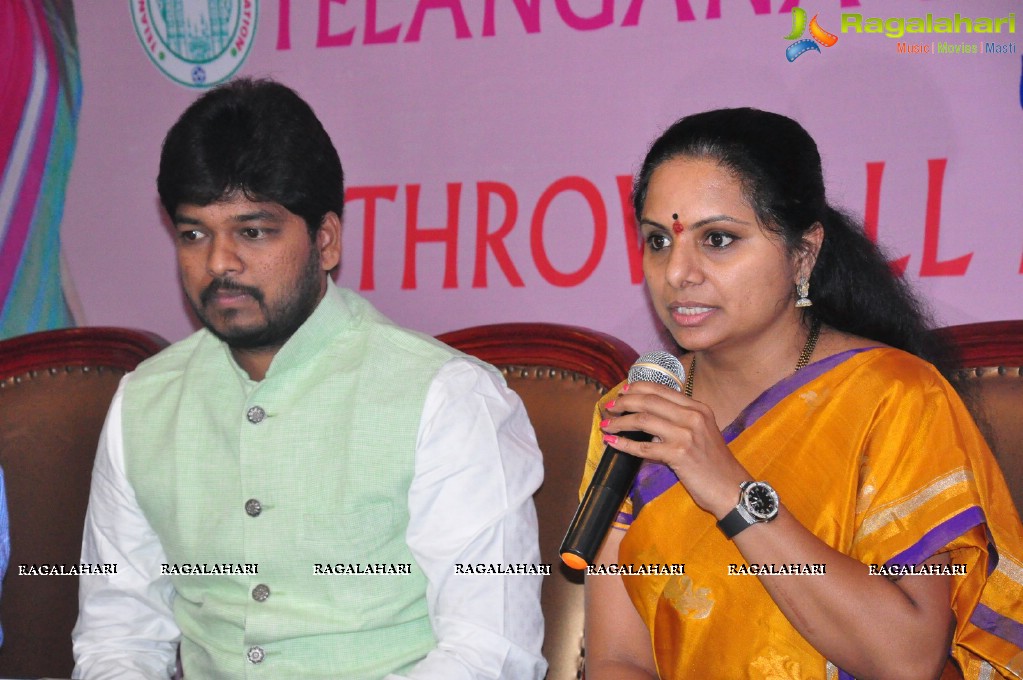 National Throwball Championship 2016 Logo Launch by Kalvakuntla Kavitha