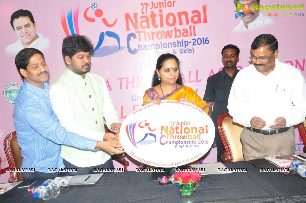 National Throwball Championship 2016 Logo Launch by Kalvakuntla Kavitha