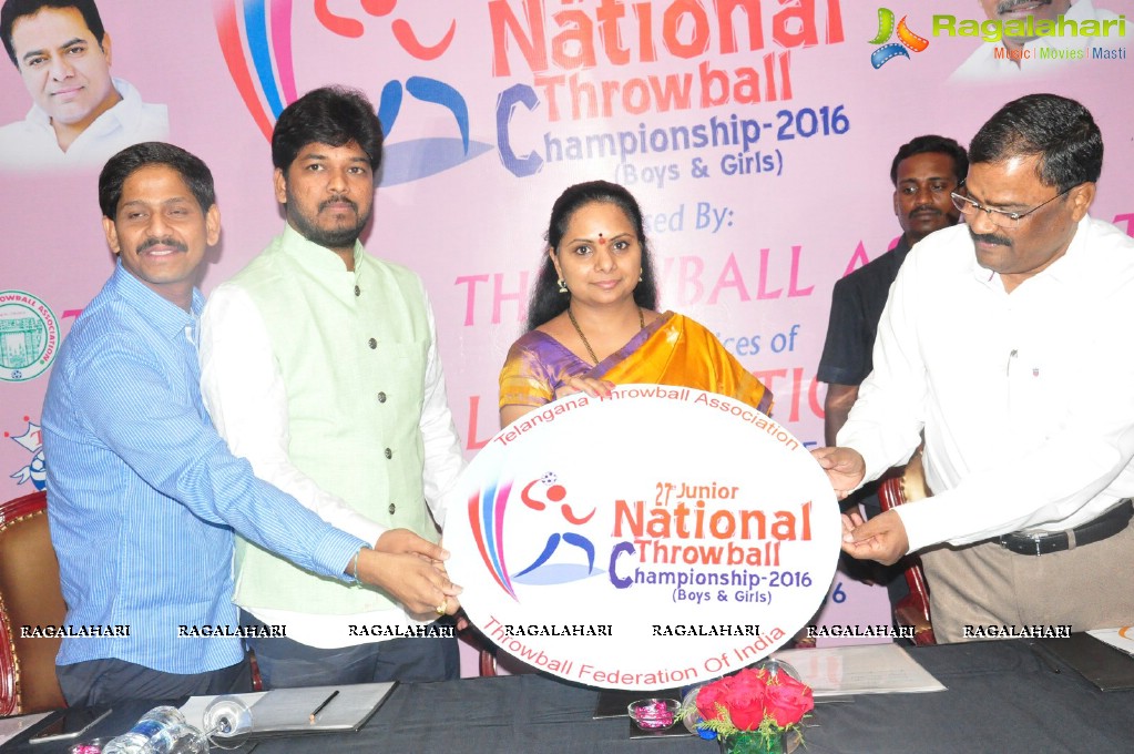 National Throwball Championship 2016 Logo Launch by Kalvakuntla Kavitha