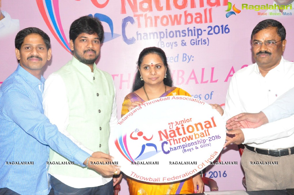 National Throwball Championship 2016 Logo Launch by Kalvakuntla Kavitha