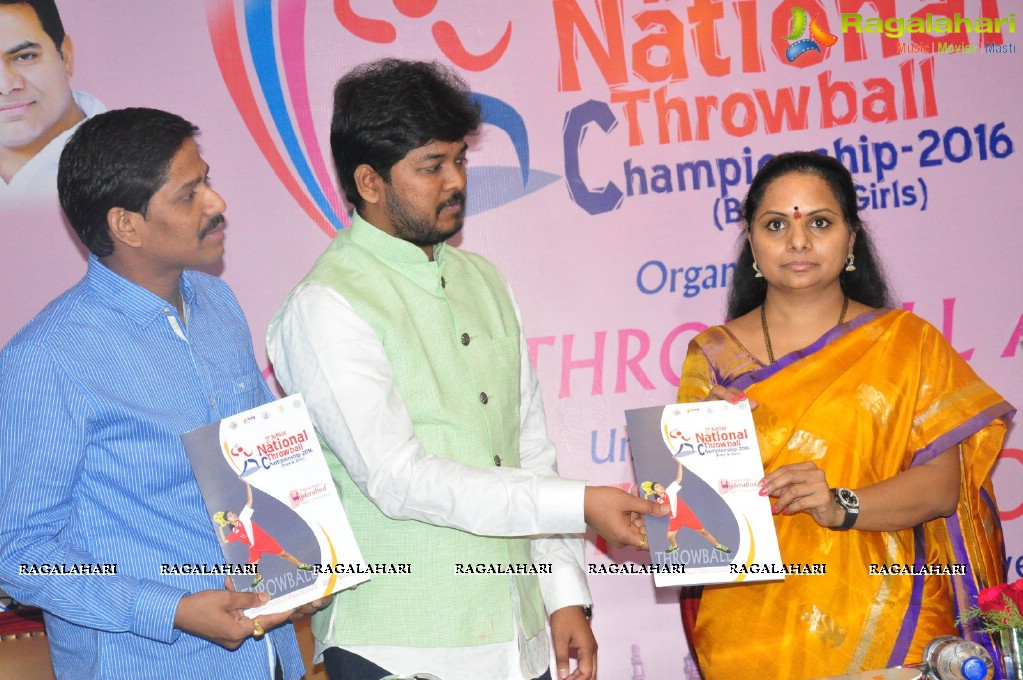 National Throwball Championship 2016 Logo Launch by Kalvakuntla Kavitha