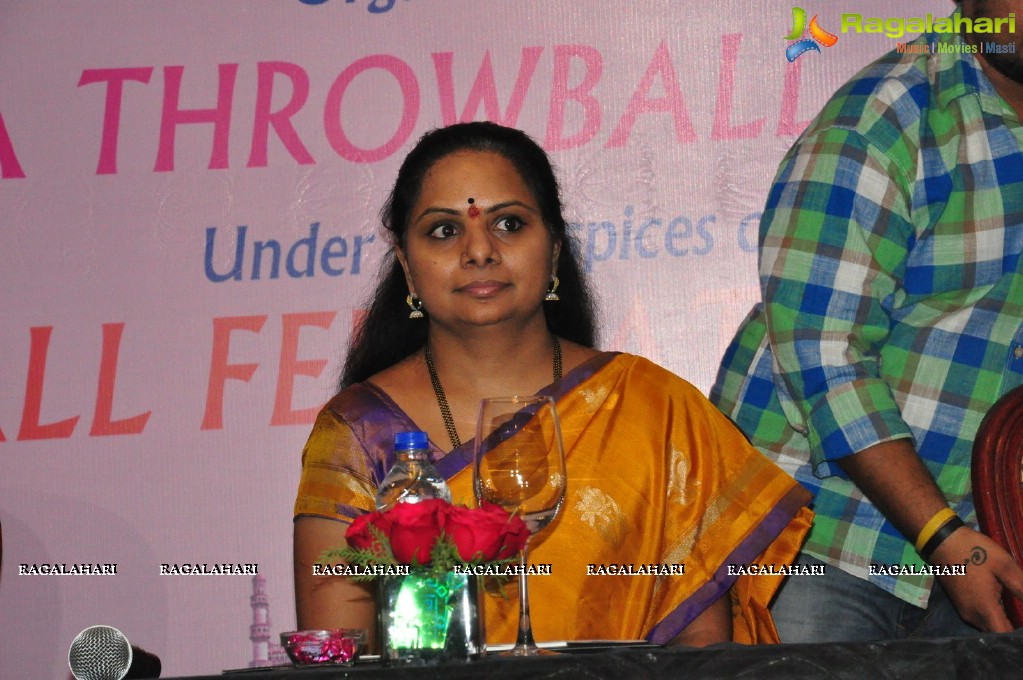 National Throwball Championship 2016 Logo Launch by Kalvakuntla Kavitha