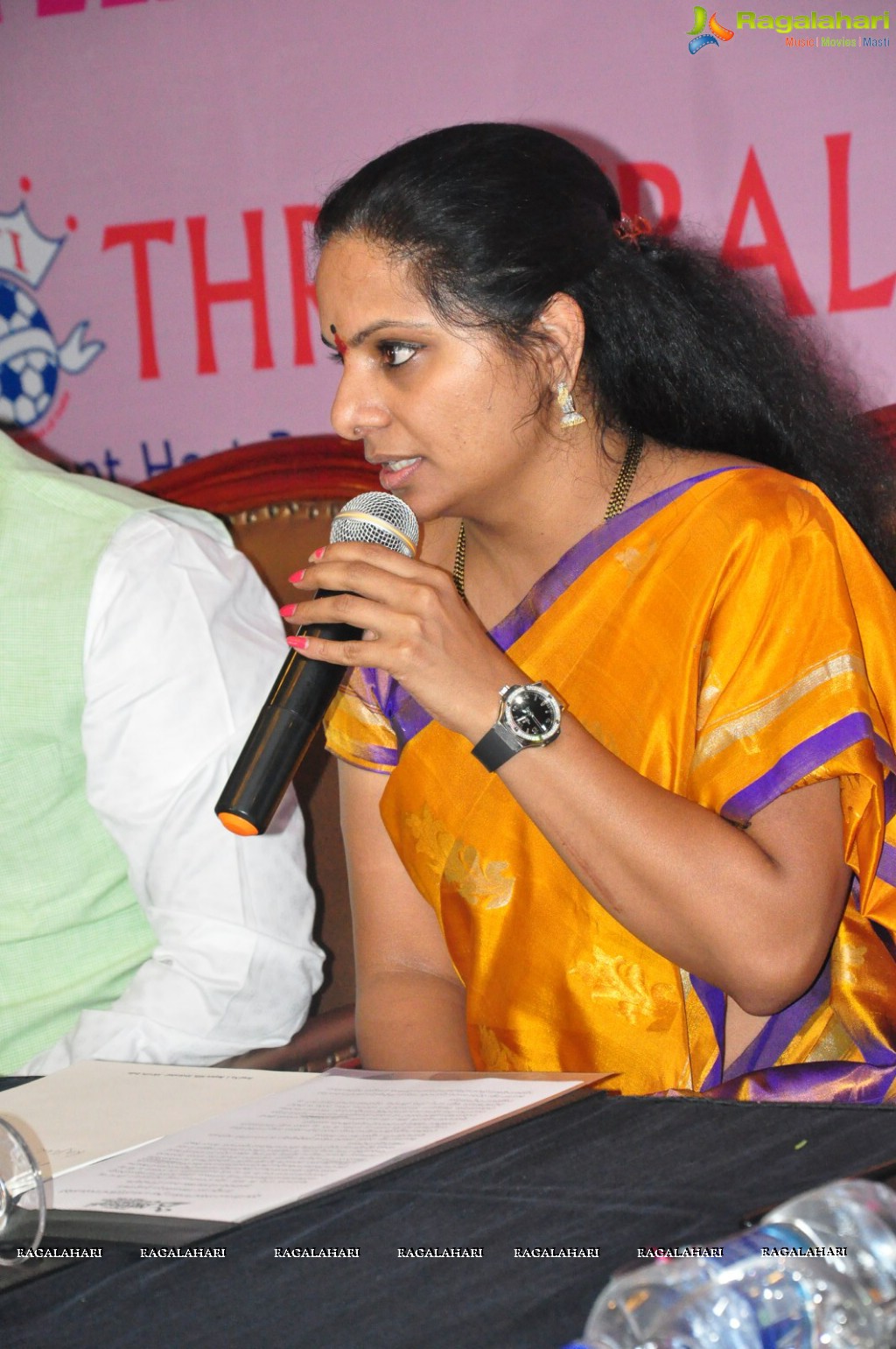 National Throwball Championship 2016 Logo Launch by Kalvakuntla Kavitha