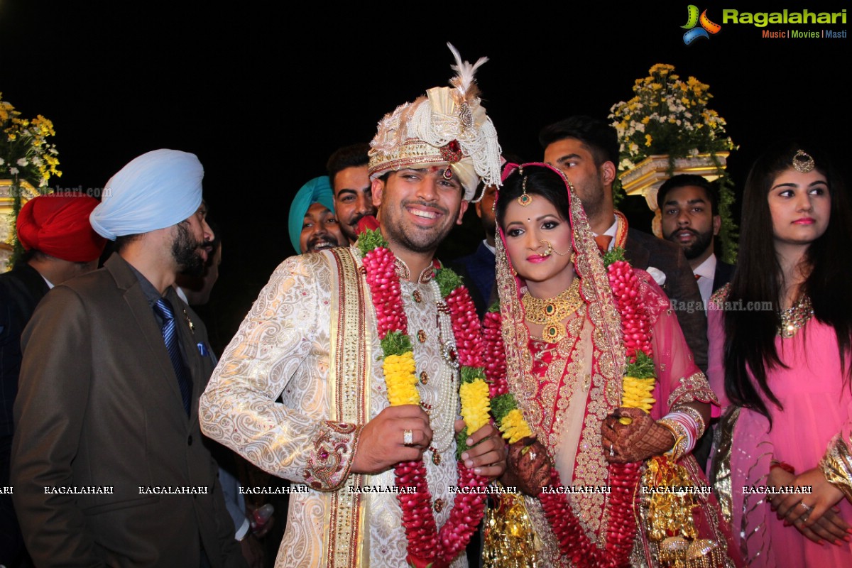 Grand Wedding Reception of Nikita Sharma & Ankit Sharma at Imperial Gardens 