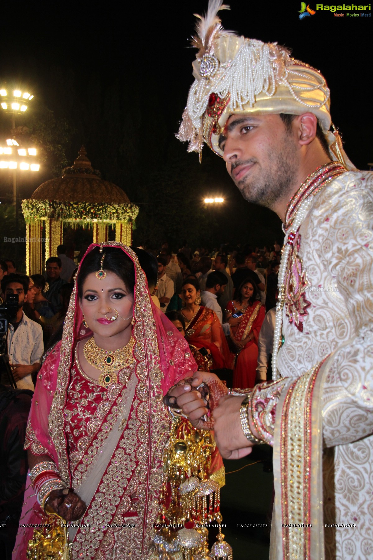 Grand Wedding Reception of Nikita Sharma & Ankit Sharma at Imperial Gardens 