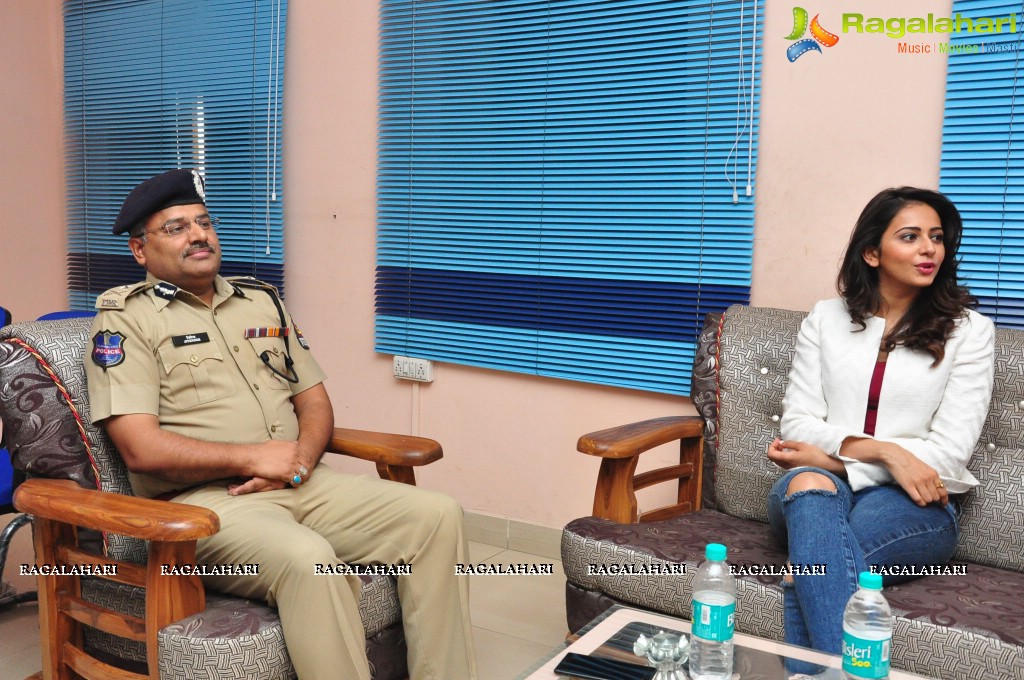 Rakul Preet Singh at Traffic Awareness Programme, Hyderabad