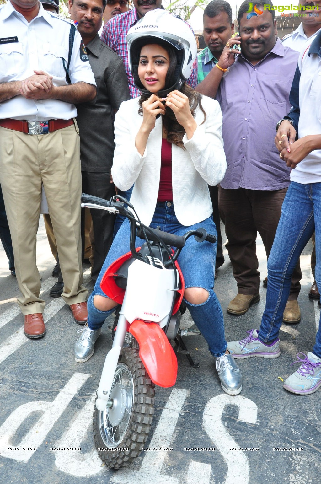 Rakul Preet Singh at Traffic Awareness Programme, Hyderabad