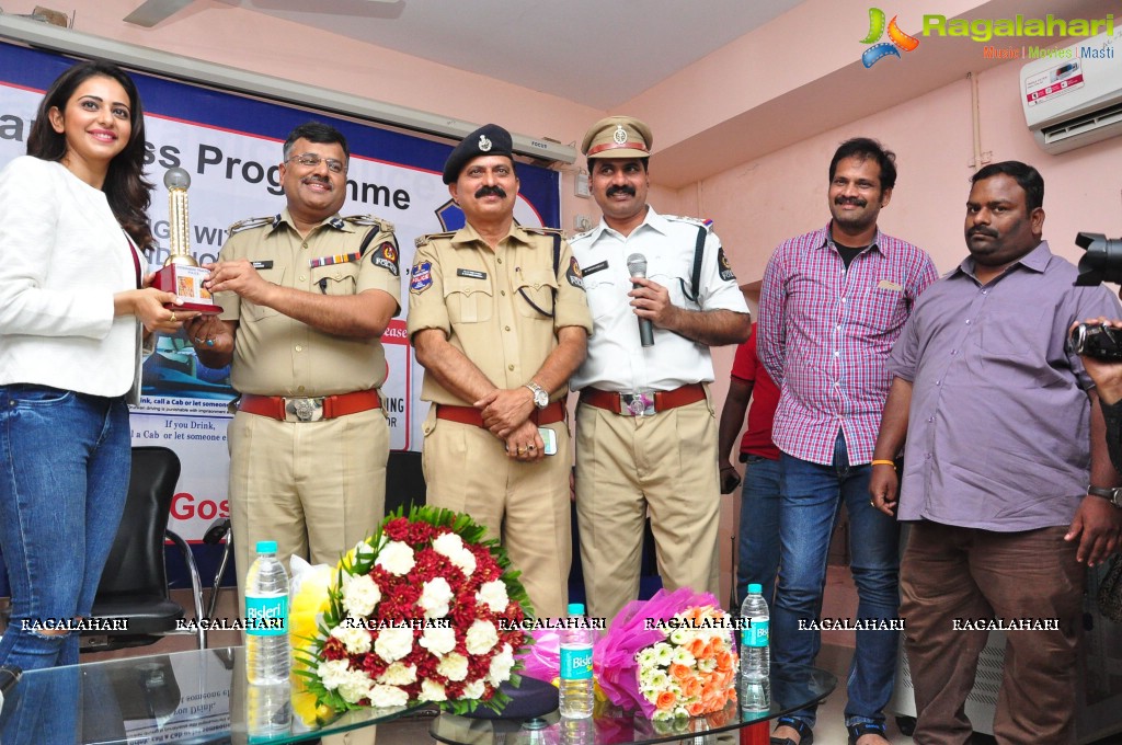 Rakul Preet Singh at Traffic Awareness Programme, Hyderabad