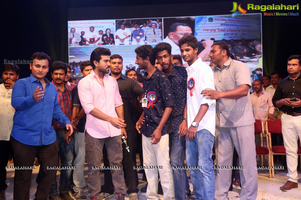 Ram Charan at Malla Reddy College Of Engineering and Technology Annual Fest 2016, Hyderabad