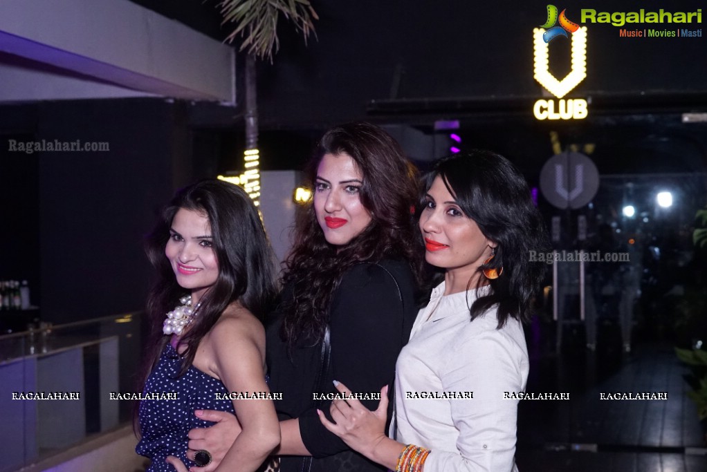 Sadhna and Poonam Birthday Bash at Vertigo-The High Life, Hyderabad