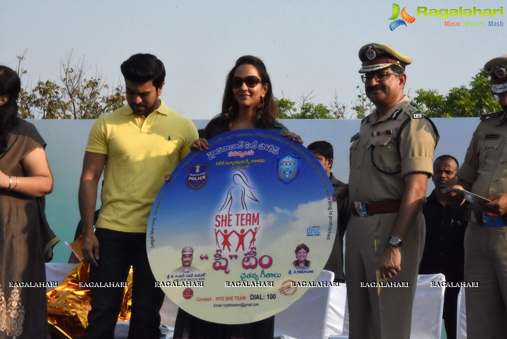 She Team Poster Launch by Ram Charan and Lakshmi Manchu