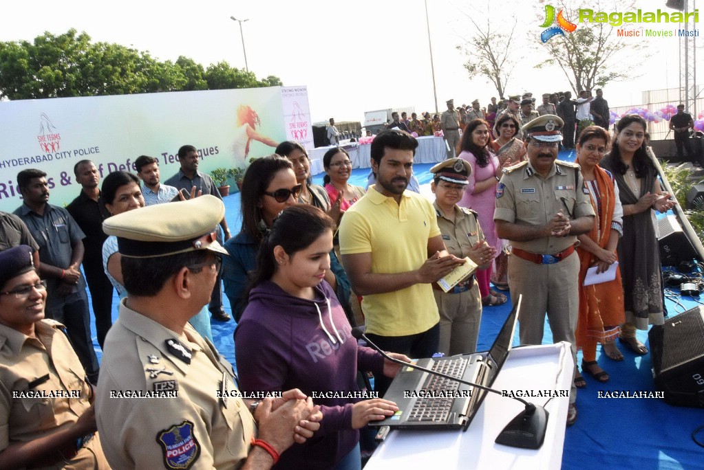 She Team Poster Launch by Ram Charan and Lakshmi Manchu