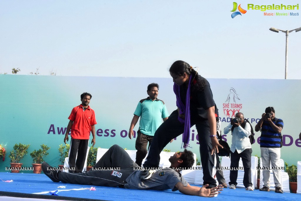 She Team Poster Launch by Ram Charan and Lakshmi Manchu