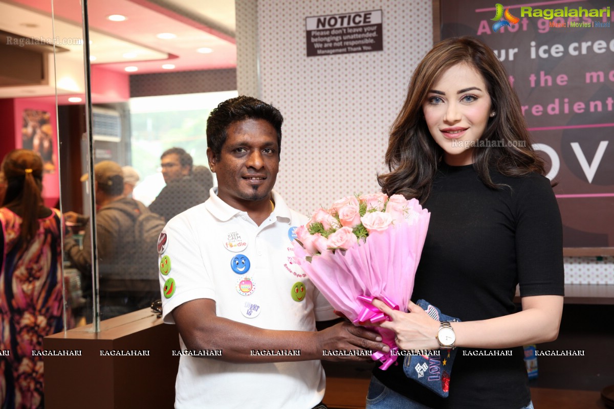 Angela Krislinzki at Cream Stone Icecream Concepts, Hyderabad