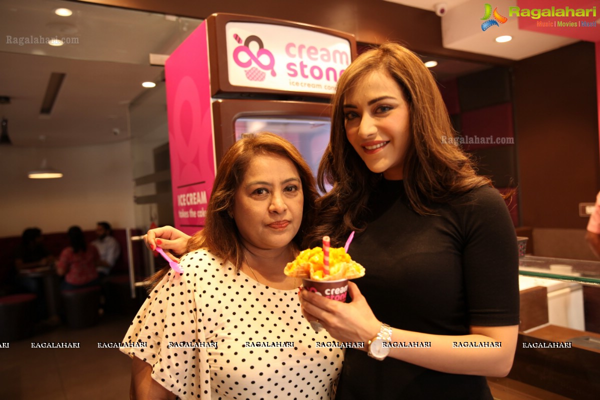 Angela Krislinzki at Cream Stone Icecream Concepts, Hyderabad