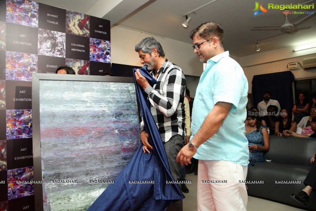 Akkineni Nagarjuna inaugurates Colossal Abstracts by Bharat Thakur at Gallery Space, Banjara Hills, Hyderabad