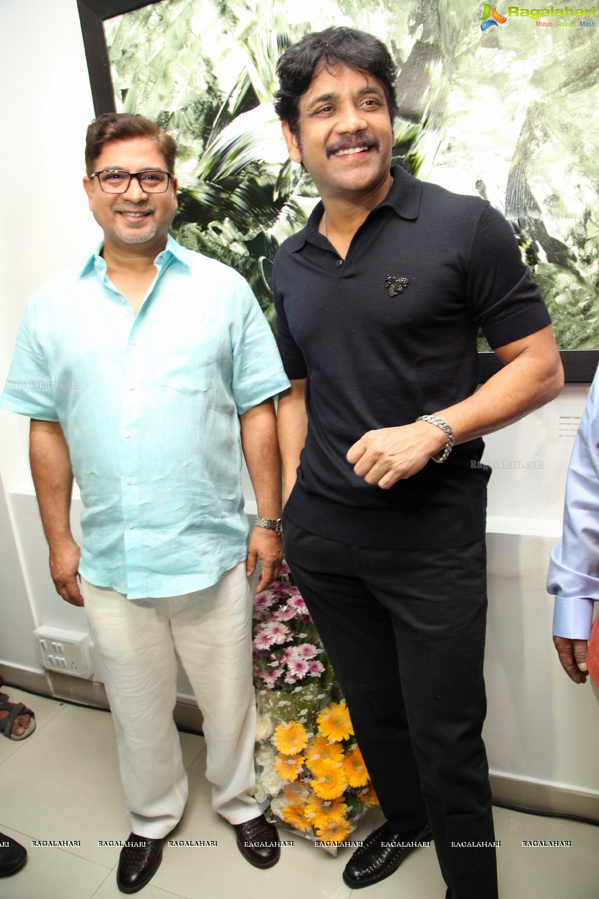 Akkineni Nagarjuna inaugurates Colossal Abstracts by Bharat Thakur at Gallery Space, Banjara Hills, Hyderabad