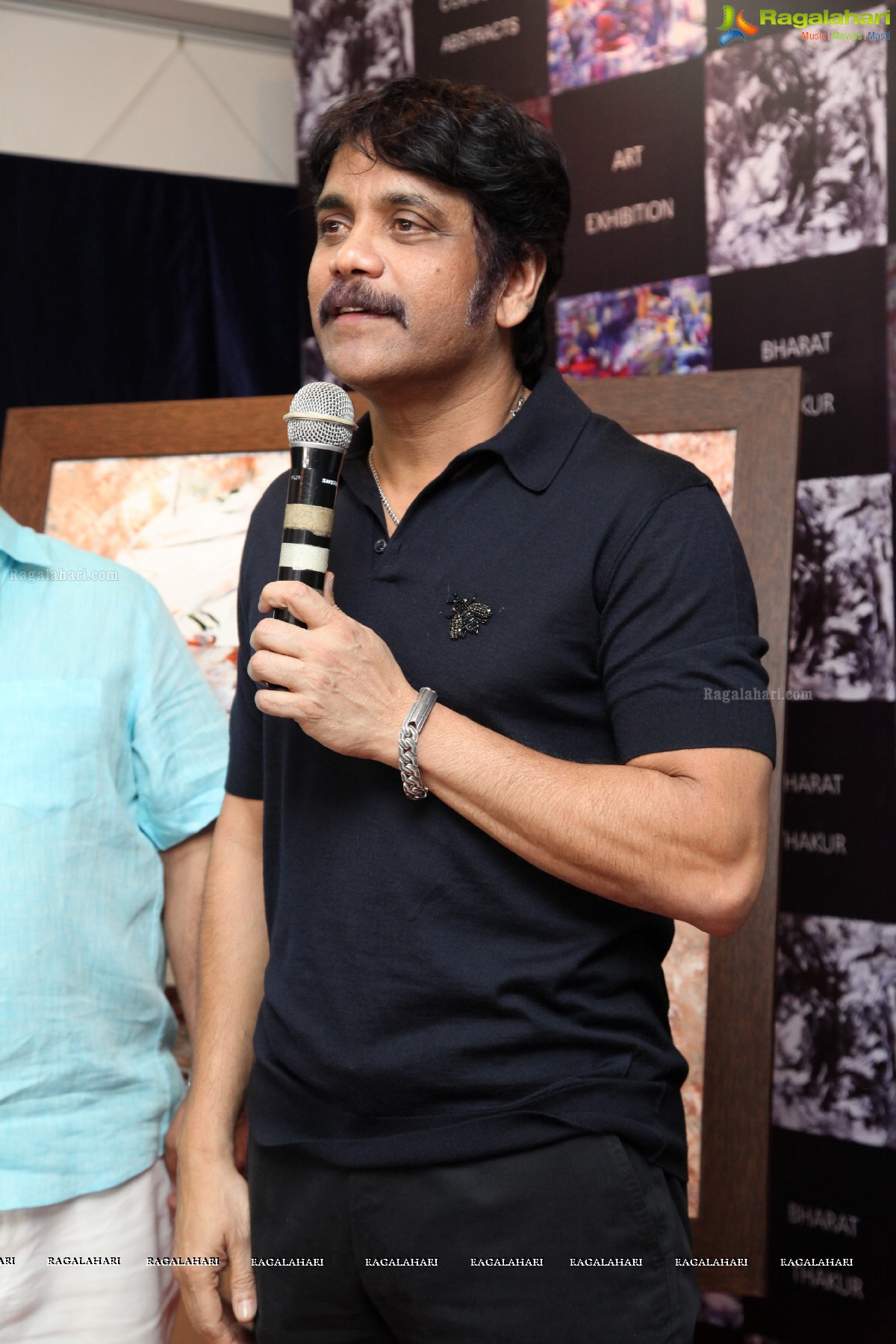 Akkineni Nagarjuna inaugurates Colossal Abstracts by Bharat Thakur at Gallery Space, Banjara Hills, Hyderabad