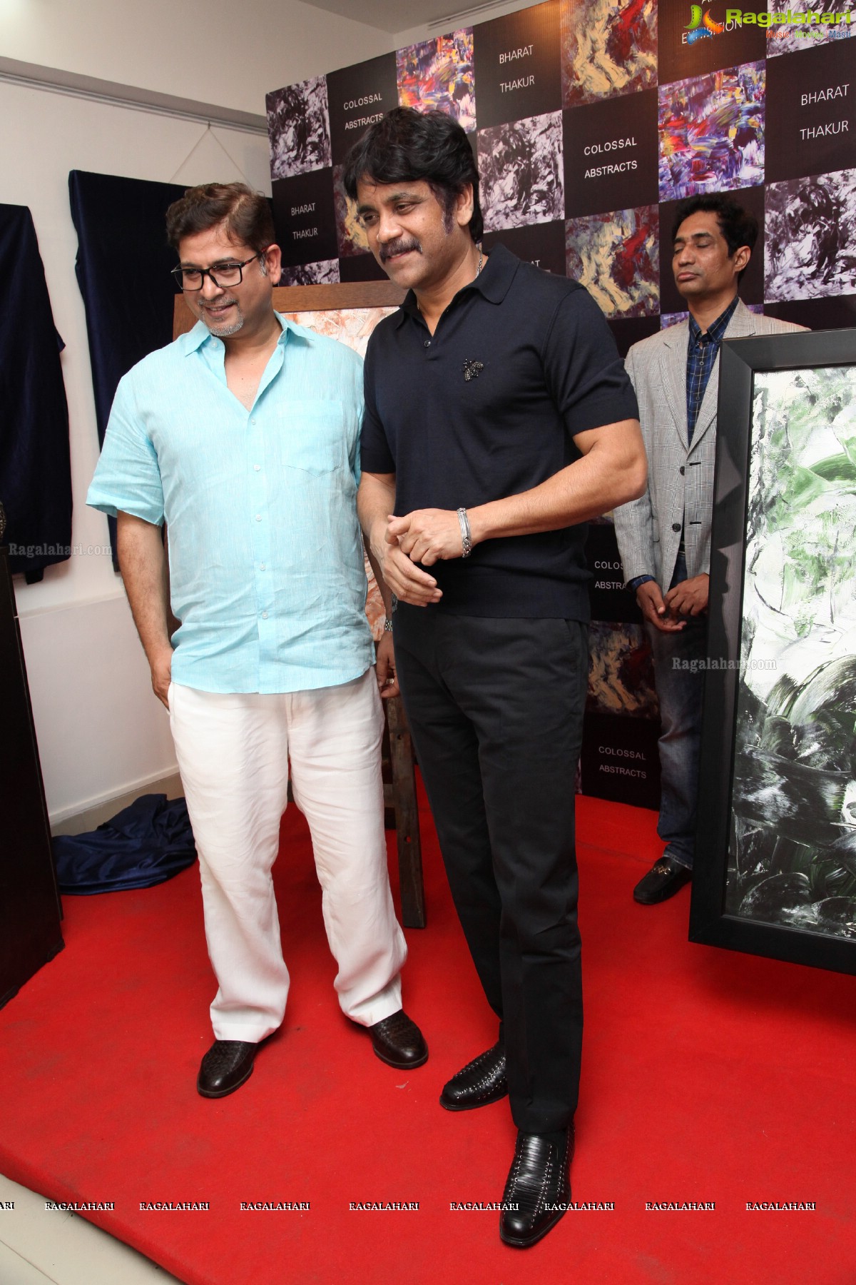 Akkineni Nagarjuna inaugurates Colossal Abstracts by Bharat Thakur at Gallery Space, Banjara Hills, Hyderabad