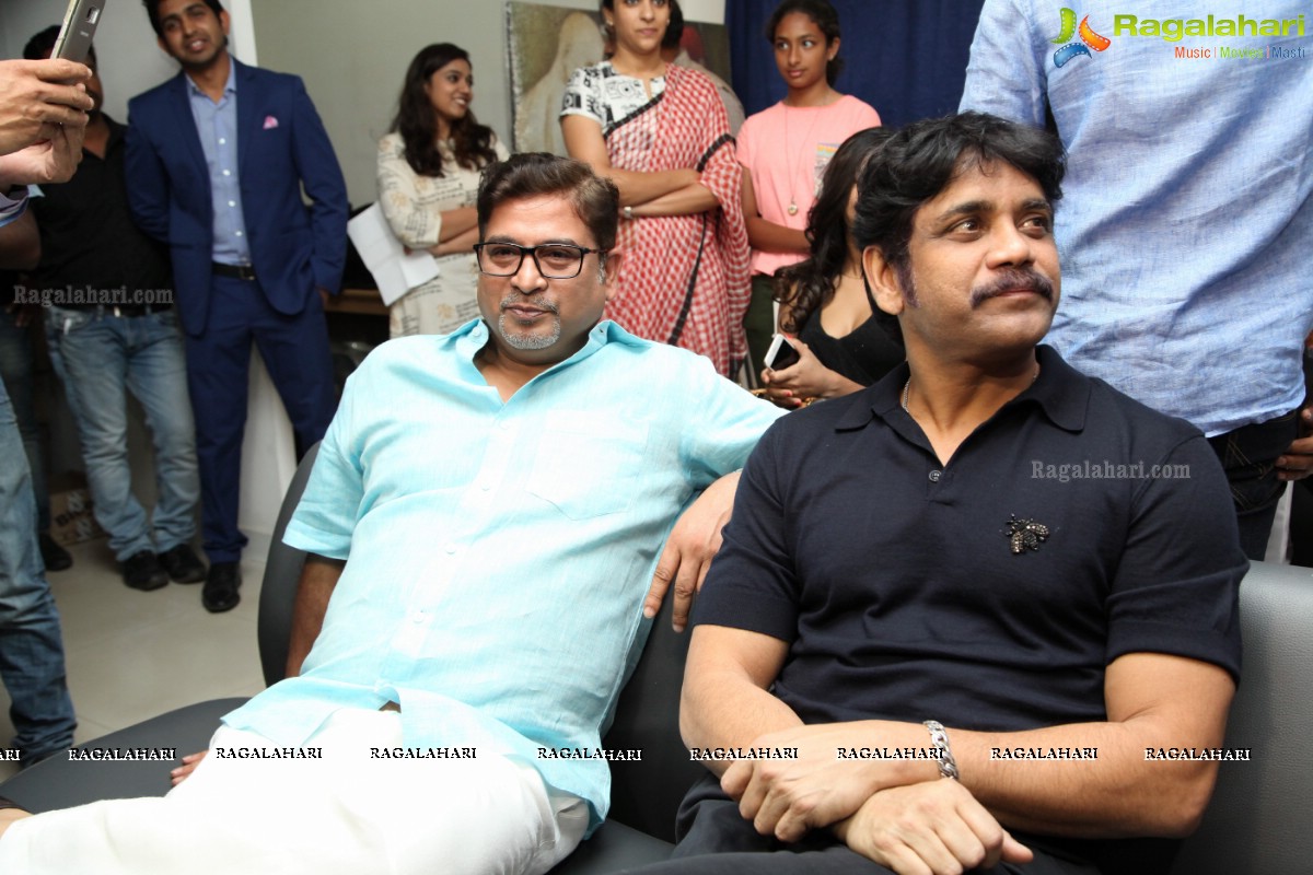 Akkineni Nagarjuna inaugurates Colossal Abstracts by Bharat Thakur at Gallery Space, Banjara Hills, Hyderabad