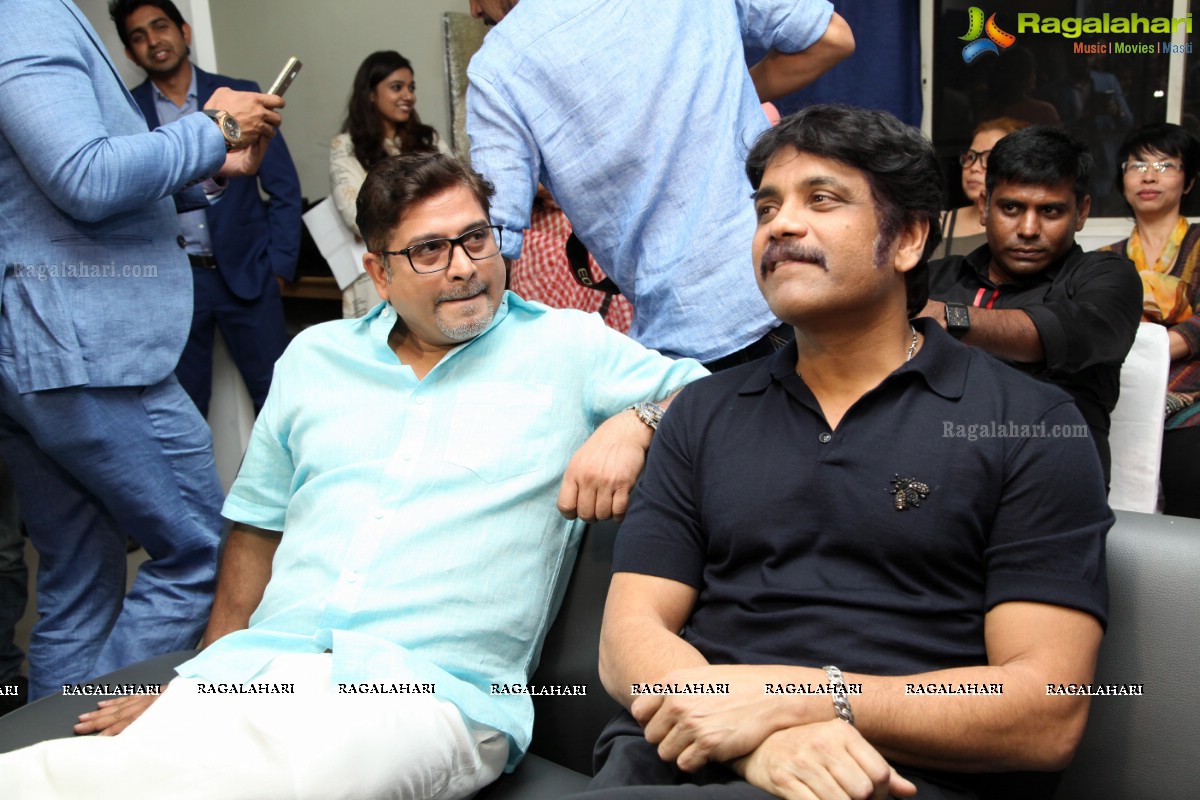 Akkineni Nagarjuna inaugurates Colossal Abstracts by Bharat Thakur at Gallery Space, Banjara Hills, Hyderabad