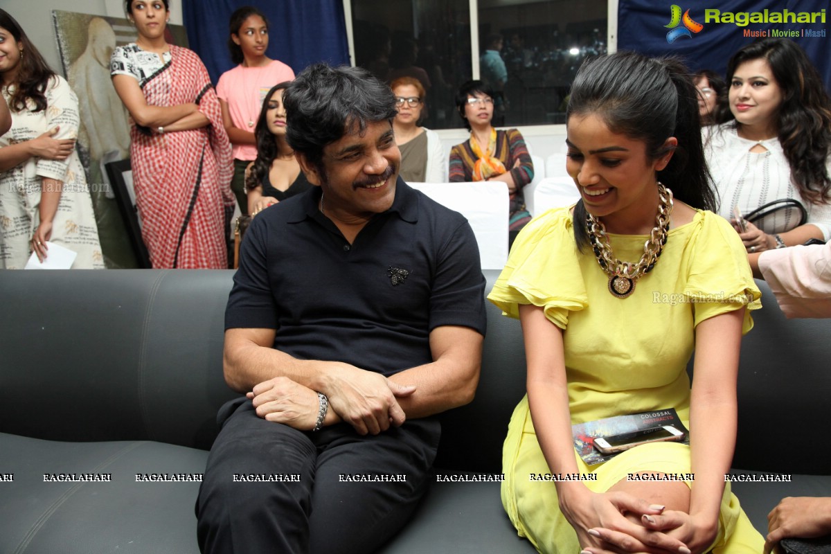 Akkineni Nagarjuna inaugurates Colossal Abstracts by Bharat Thakur at Gallery Space, Banjara Hills, Hyderabad