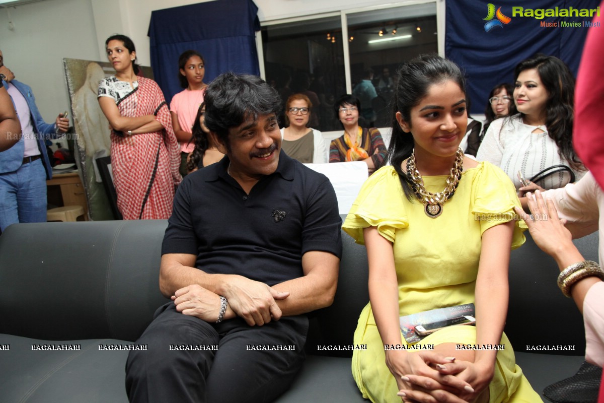 Akkineni Nagarjuna inaugurates Colossal Abstracts by Bharat Thakur at Gallery Space, Banjara Hills, Hyderabad