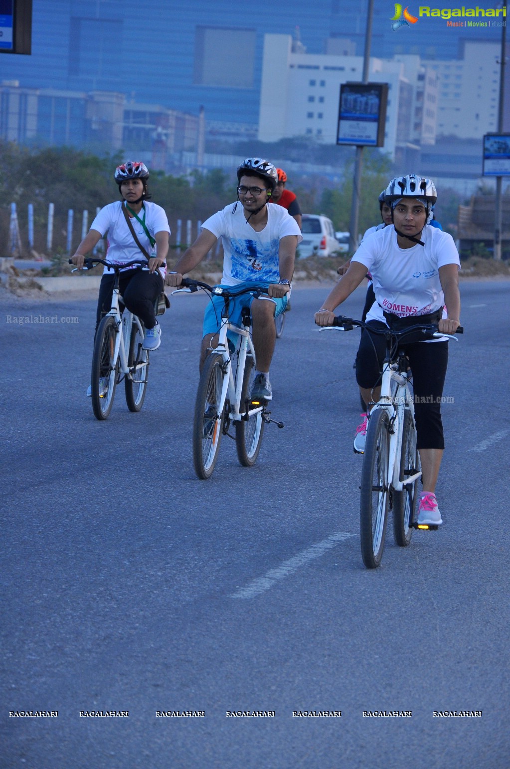 Women's Cykulothon at Continental Hospitals, Nanakramguda, Hyderabad