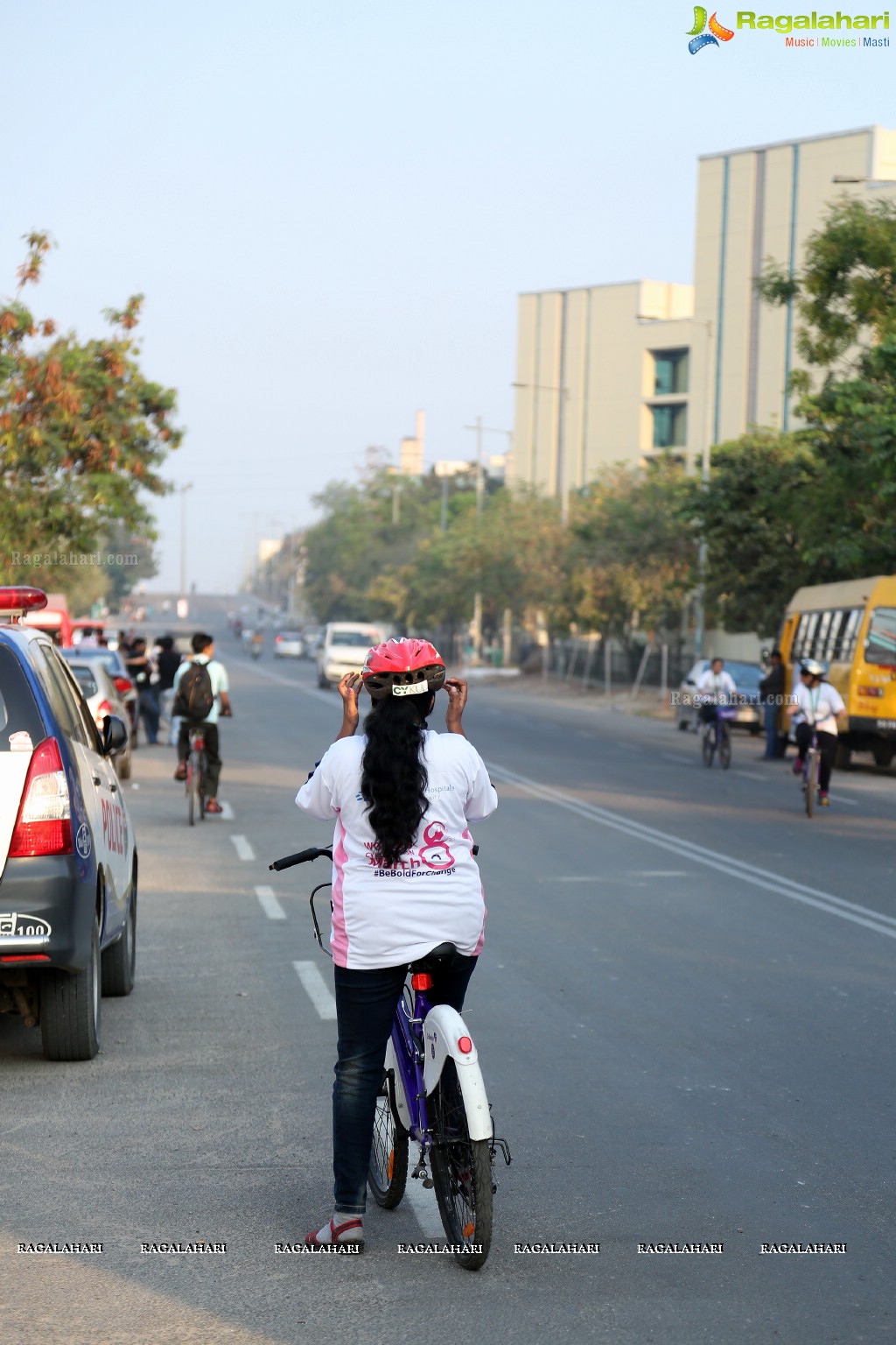 Women's Cykulothon at Continental Hospitals, Nanakramguda, Hyderabad