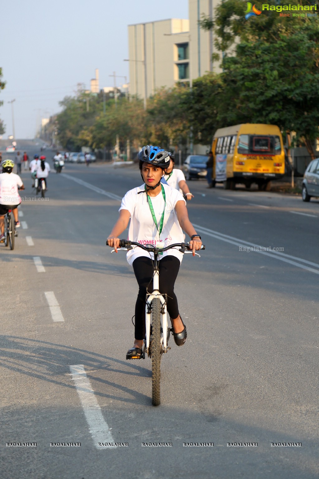 Women's Cykulothon at Continental Hospitals, Nanakramguda, Hyderabad