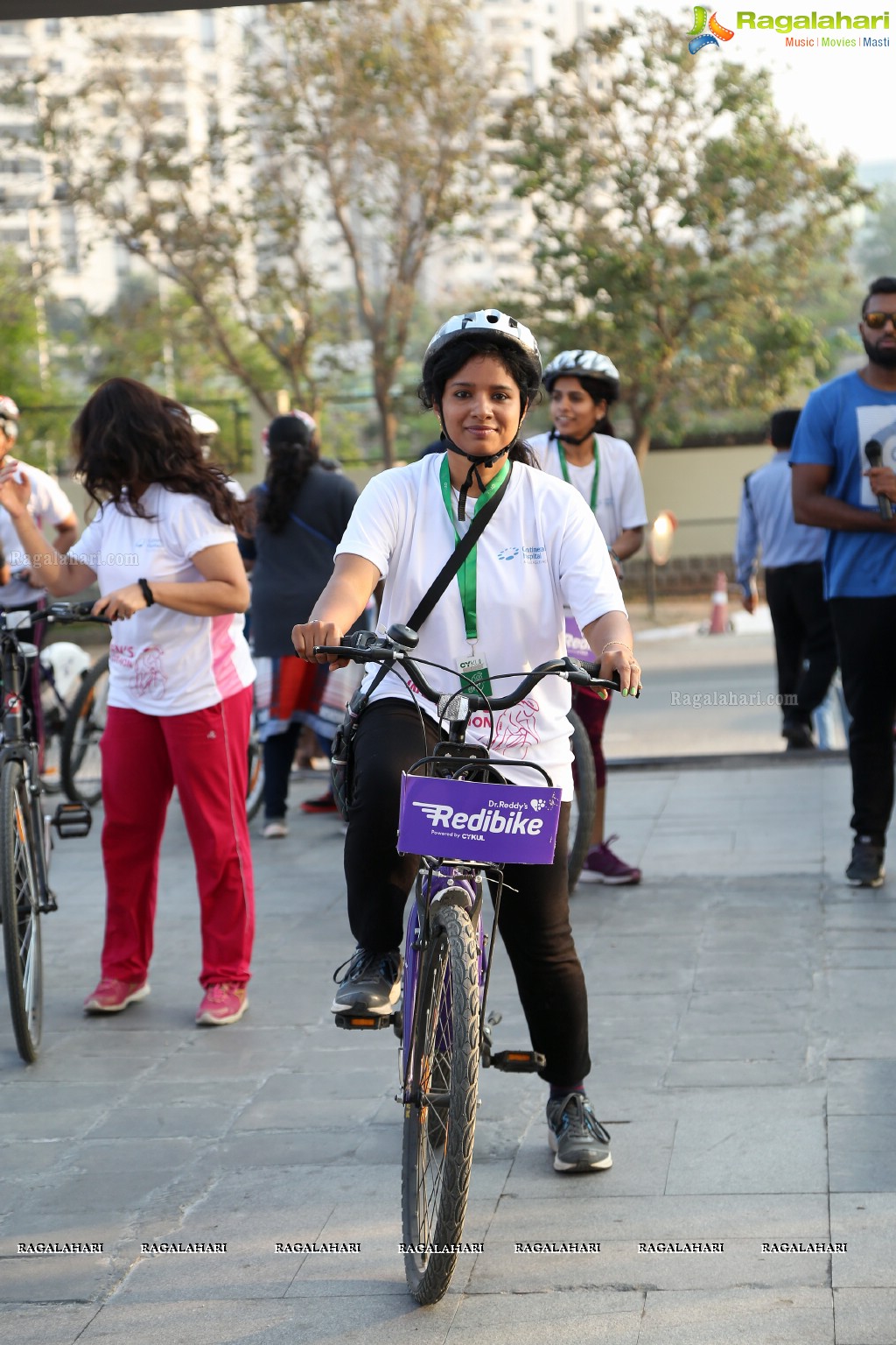 Women's Cykulothon at Continental Hospitals, Nanakramguda, Hyderabad