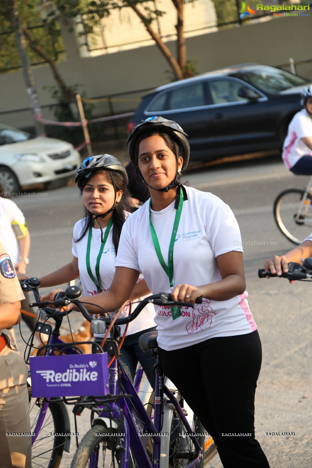 Women's Cykulothon at Continental Hospitals, Nanakramguda, Hyderabad